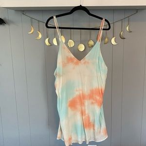 Lulus tie dye mini sun dress